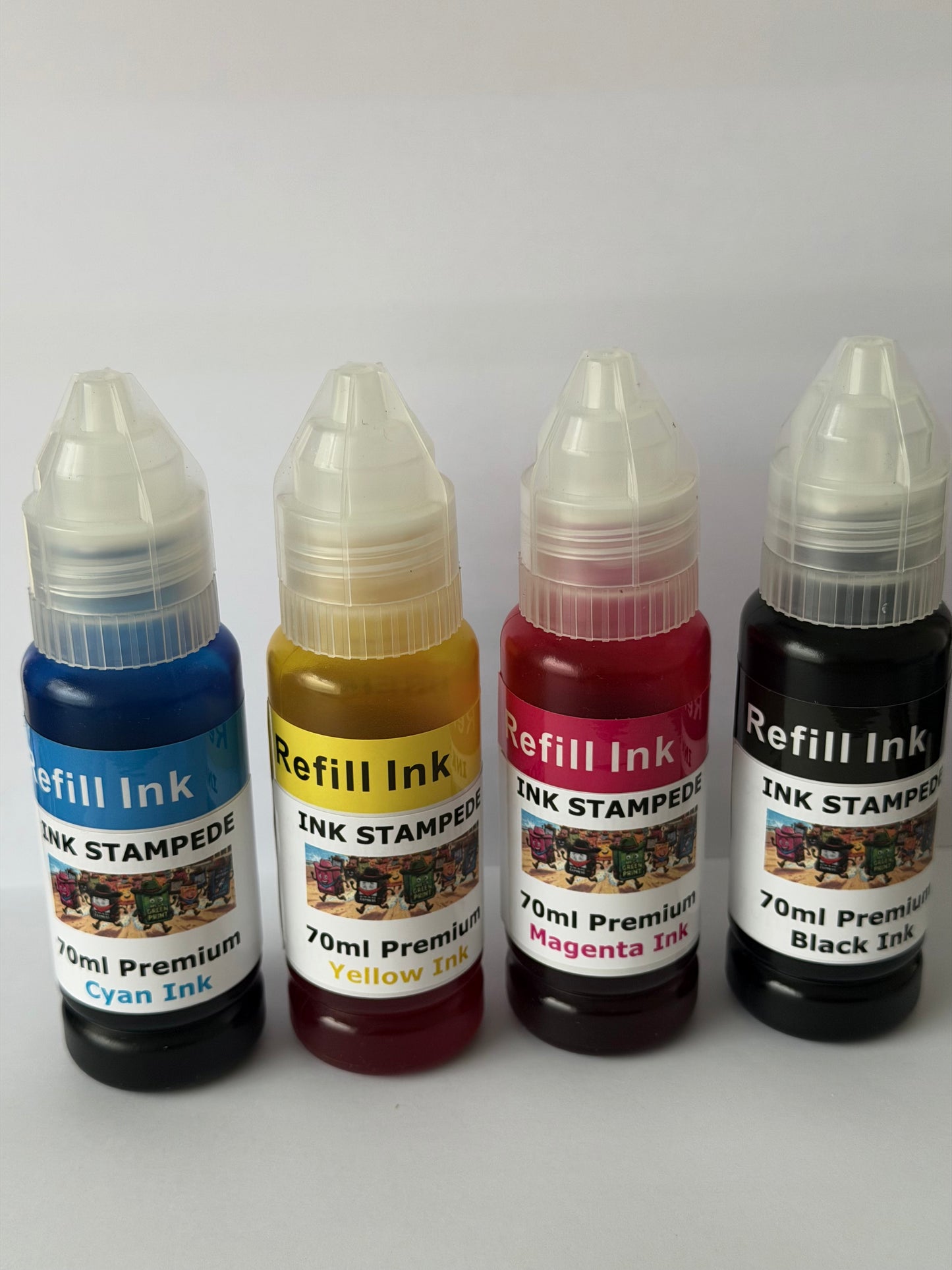 PREMIUM INK *REFILL - 70ML EACH BLACK, CYAN, MAGENTA & YELLOW