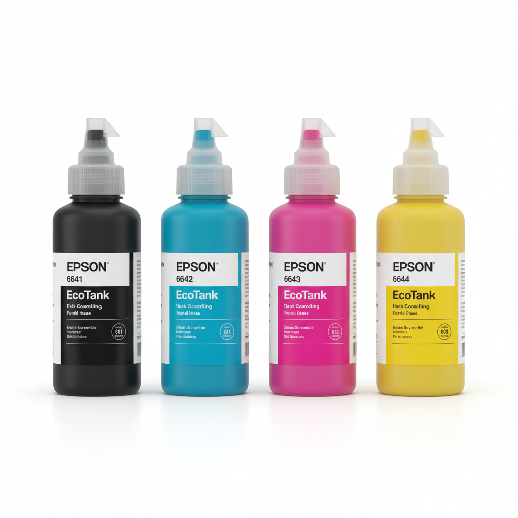 EPSON ECO TANK 6641-6644 SET OF 4 BOTTLES