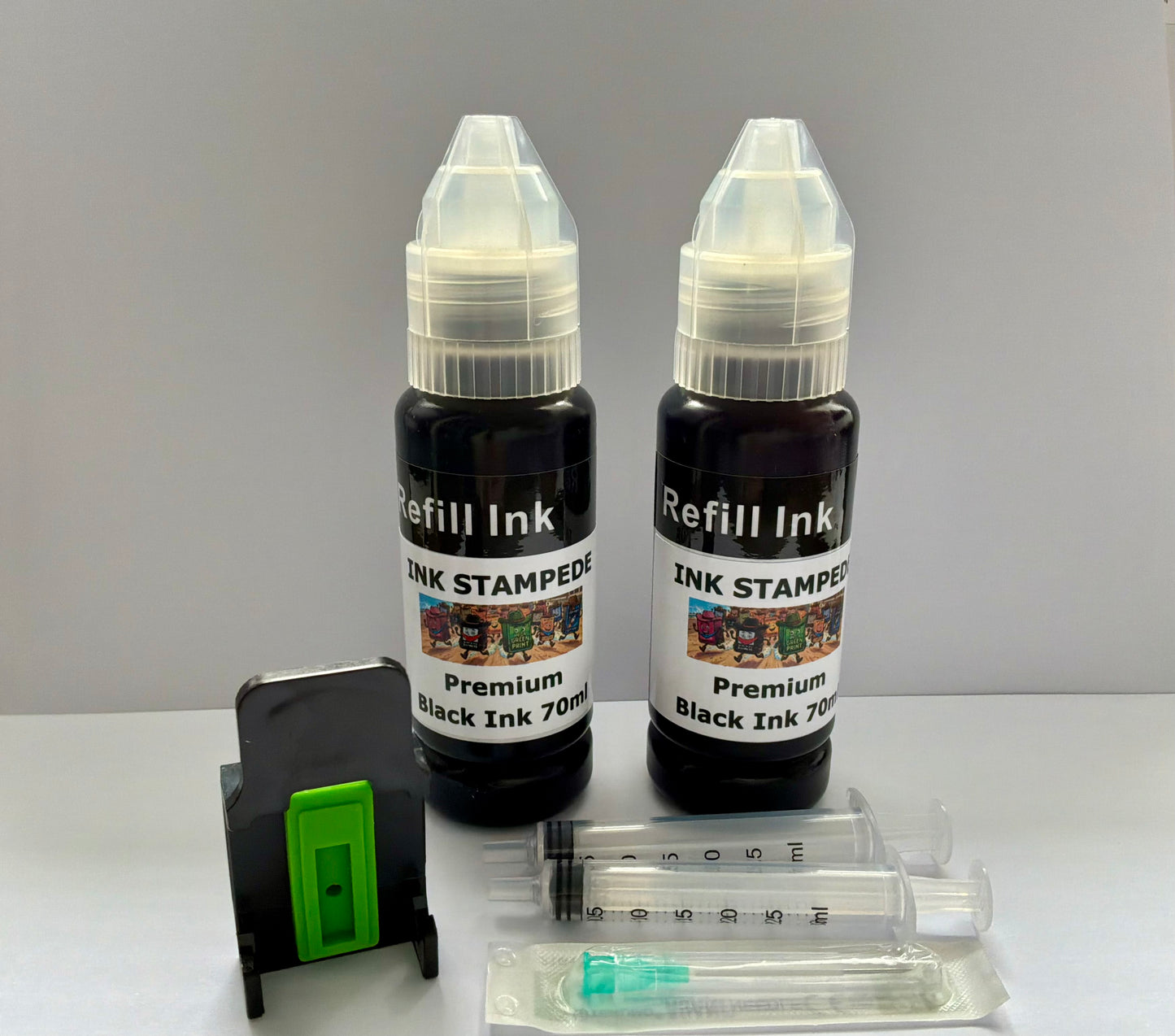 CANON INK REFILL KIT FOR REFILLING BLACK 540/545/560 & XL INK CARTRIDGES