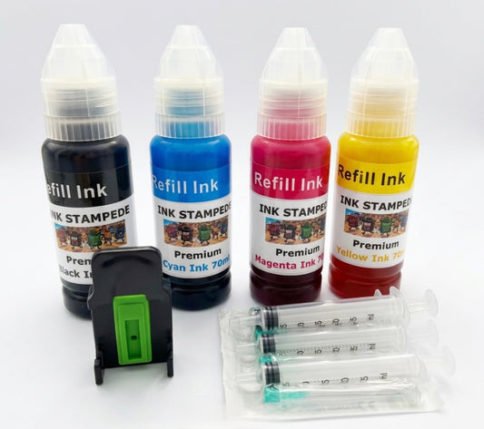 Canon 540 541 540XL 541XL Ink Refill Kit Black Colour Premium Ink Stampede