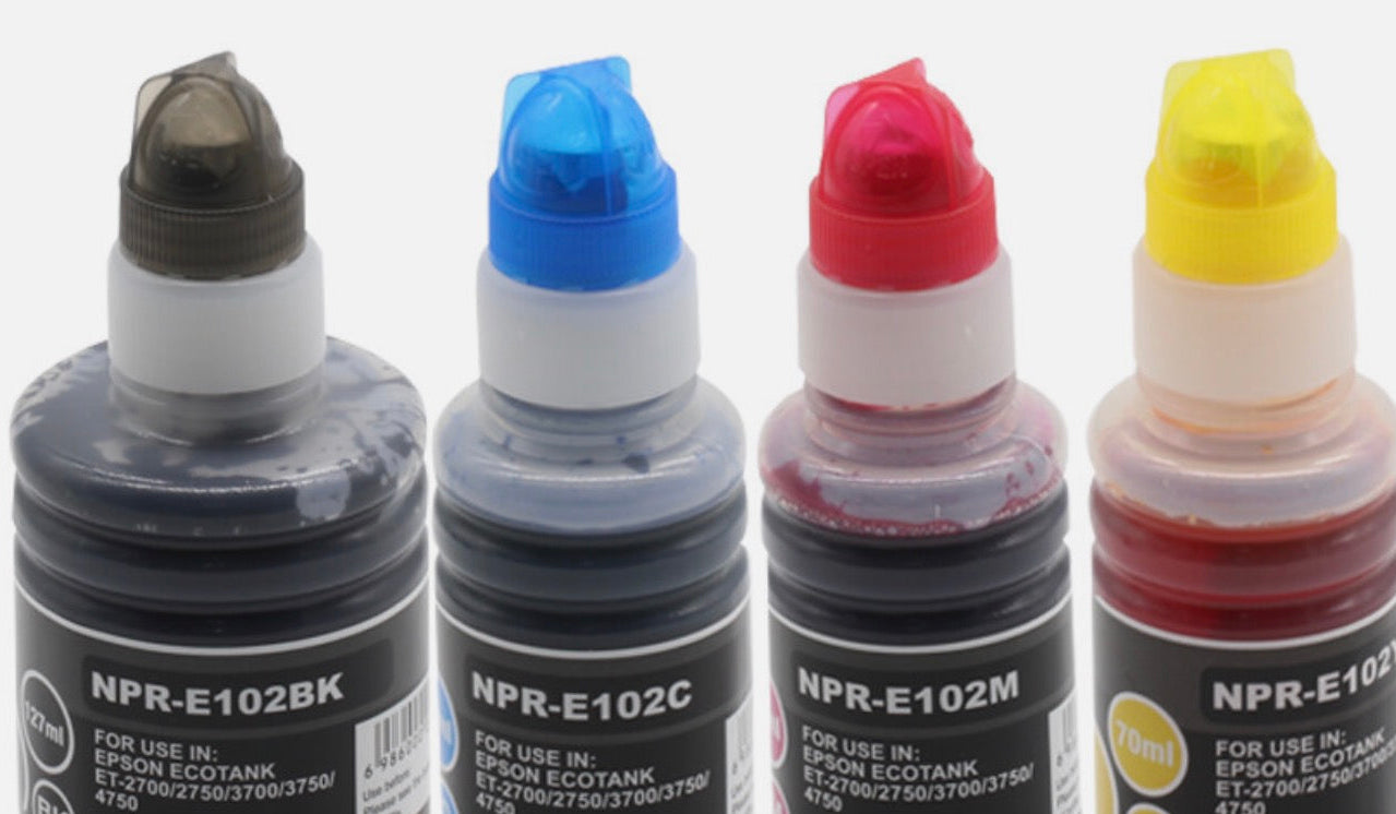 REFILLS - EPSON ECO TANK 102 INK REFILLS
