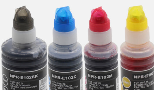 REFILLS - EPSON ECO TANK 102 INK REFILLS