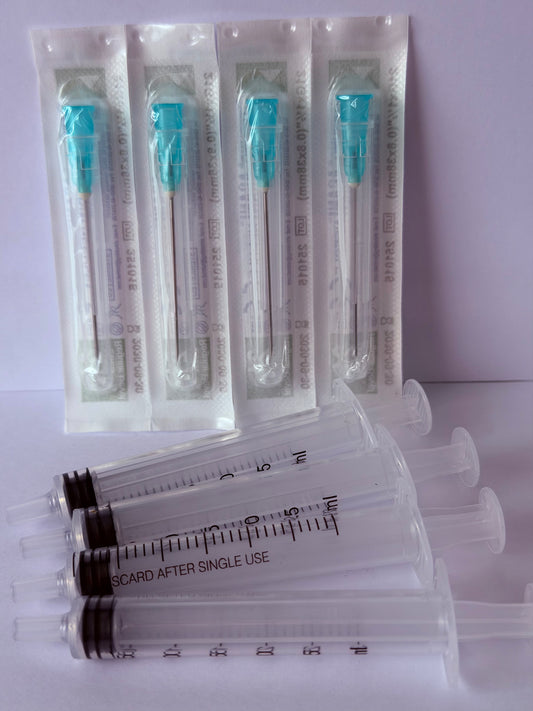 INK *REFILL MEDICAL QUALITY NEEDLES & SYRINGES FOR ACCURATE REFILLING