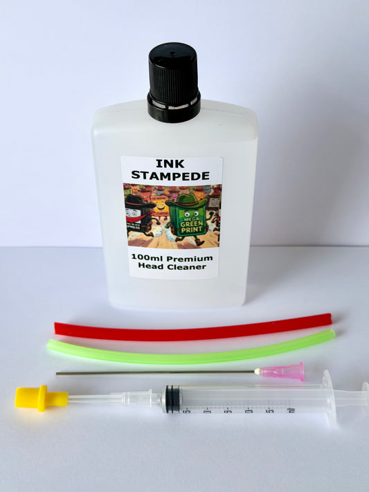 TANK PRINTER HEAD CLEANER - FOR ALL EPSON ECO-TANK PRINTERS - 100ml PREMIUM UK MANUFACTURED HEAD CLEANER