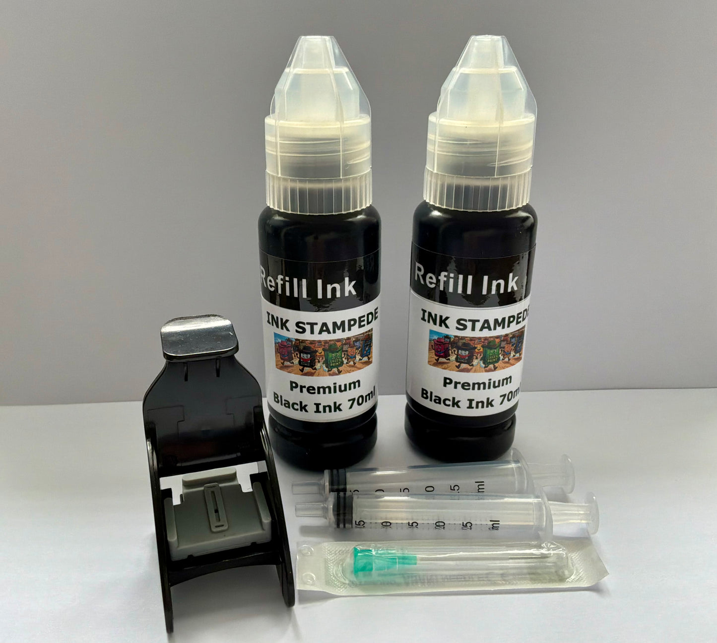 HP INK REFILL KIT FOR REFILLING BLACK HP301 & 301XL INK CARTRIDGES