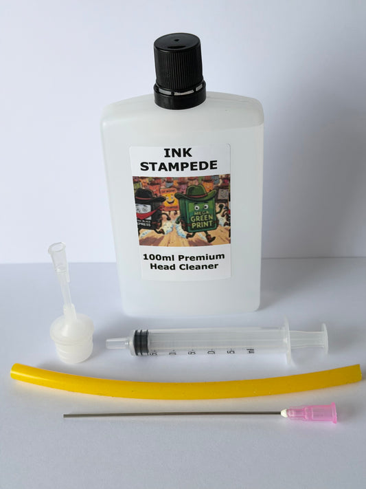 PRINTER HEAD CLEANER FOR CANON PIXMA PRINTERS - 100ml PREMIUM UK MANUFACTURED HEAD CLEANER