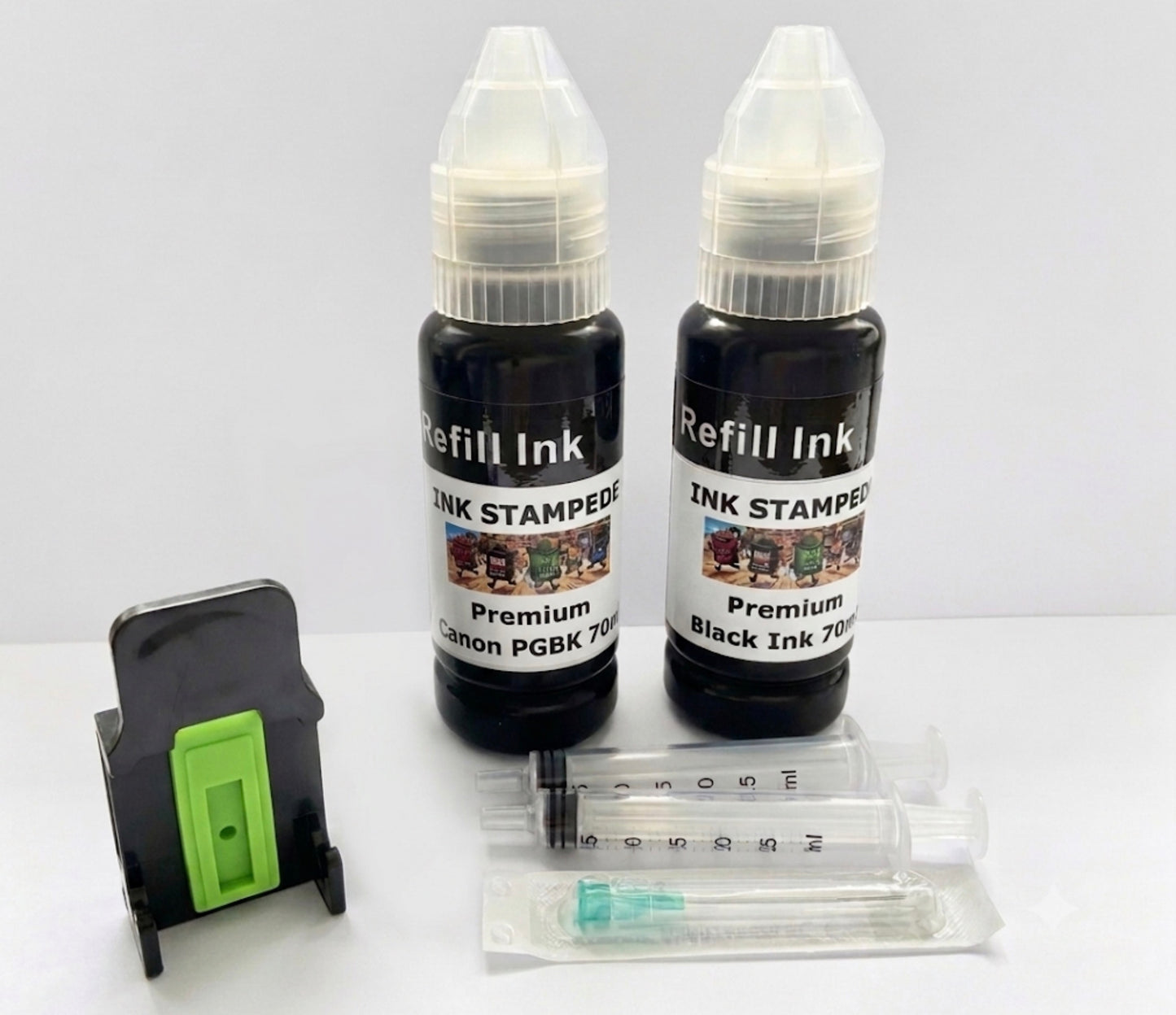 Canon 560 560XL 575 575XL Ink Refill Kit + Custom Priming Tool & Premium Ink